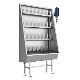 Stainless Steel Boot Washer Trough with Dosatron