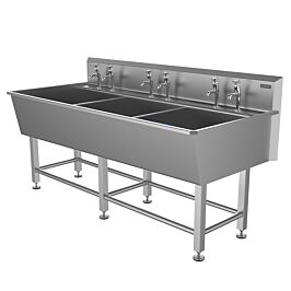 Triple Bowl Stainless Steel Belfast Utility Sink