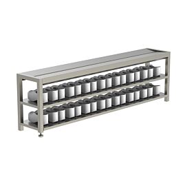 Two Tier Shoe Storage Bench - 1500mm