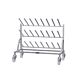 Mobile Single Sided Boot Rack - 12 Pairs