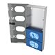 Four Compartment Glove Dispenser - 4 x 1 Stacked